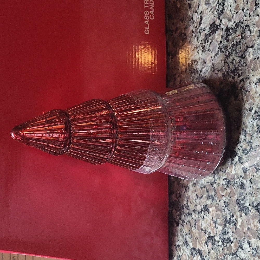 Glass Tree Candle Soy Blend Scented Candle SPICED EVERGREEN New sealed 8.5 FL OZ